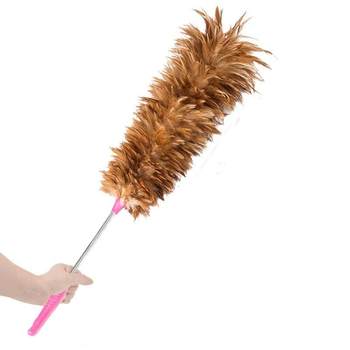 lf-617 Feather Duster Cleaning Duster Stainless Steel Rod Feather Duster Workshop ການເຮັດຄວາມສະອາດຂີ້ຝຸ່ນ Duster