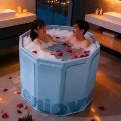 Foldable Bath Bucket for Adults, Household Adult Full-Body Bath Bucket, Children's Bath Bucket, Japanese-Style Family Bathtub