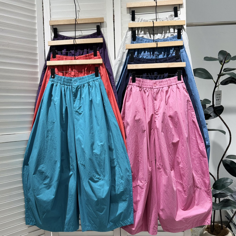 Japanese Candy-Colored Dopamine Loose-Fitting Versatile Lantern Skirt Pants Silhouette Pants 2610 Waist 66-108 Hip 174 Length 92