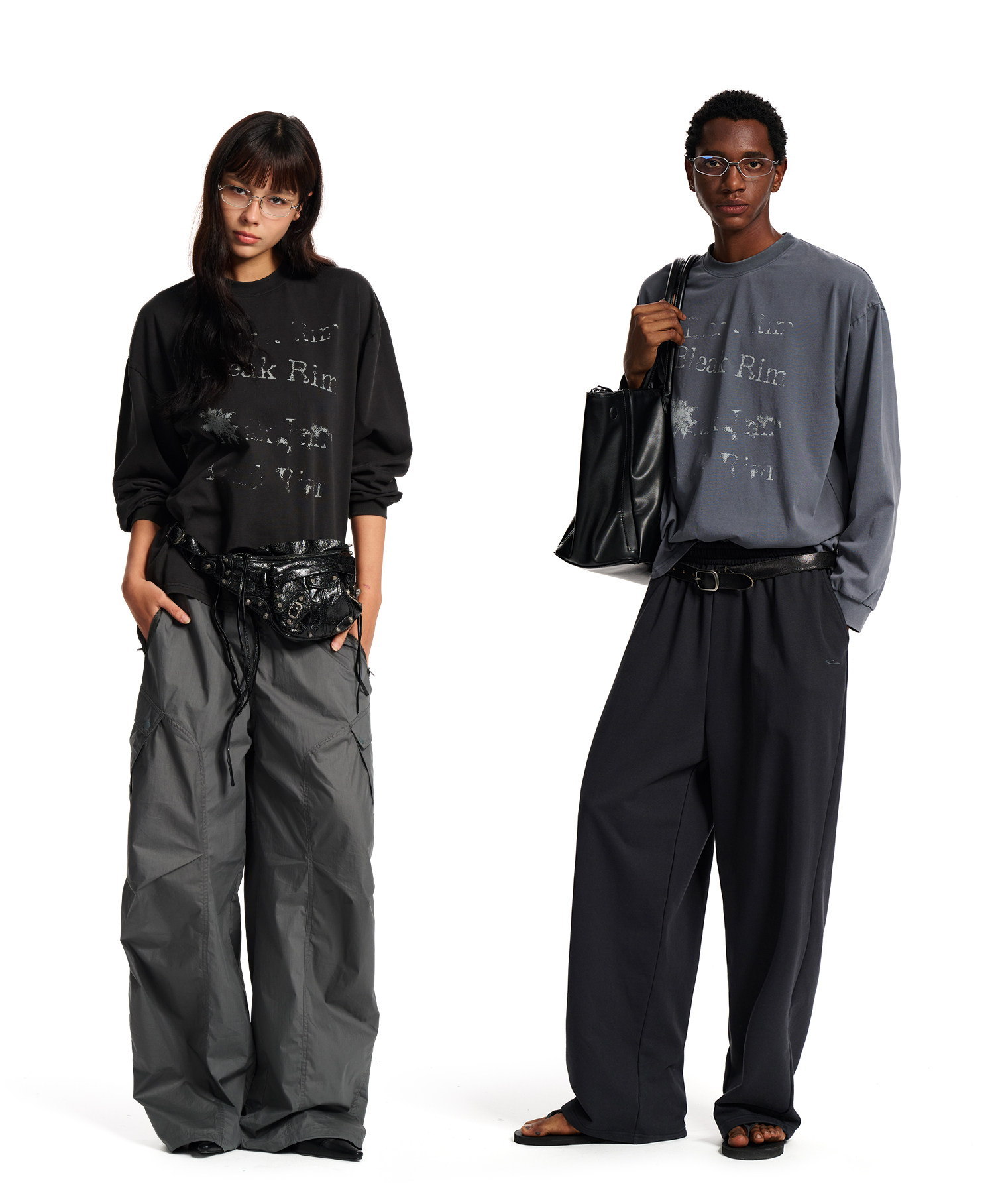 Loopsoon Distressed Print Washed Shirt