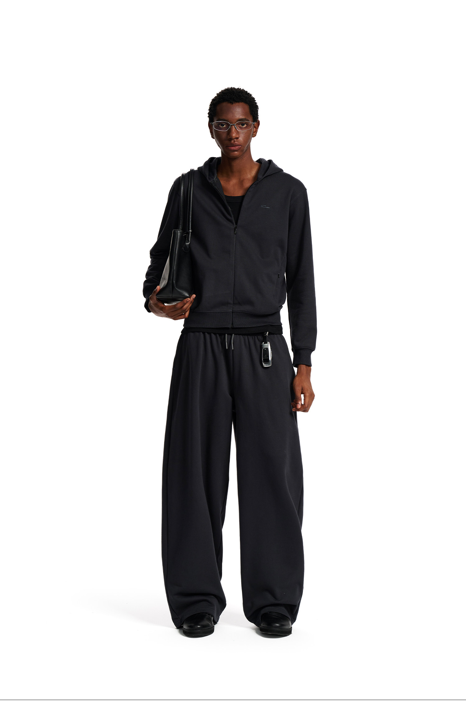 Loopsoon Wide-Leg Straight Sweatpants