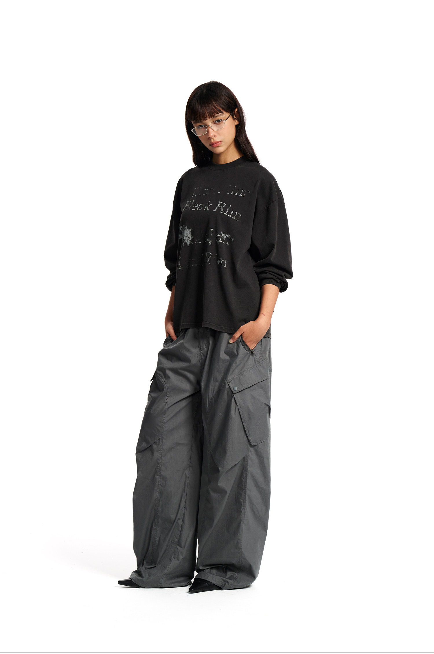 Loopsoon Distressed Print Washed Shirt