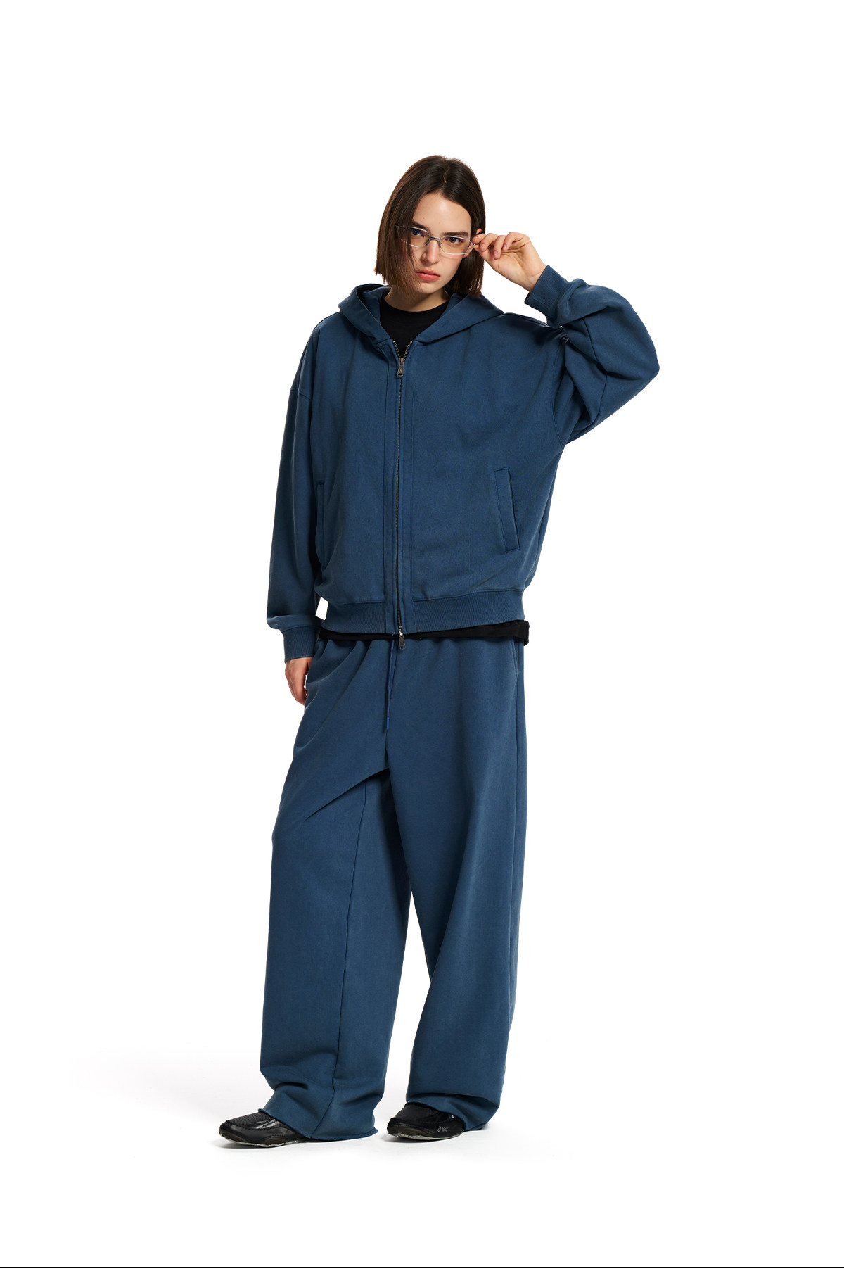 Loopsoon Washed Zip-Up Hoodie