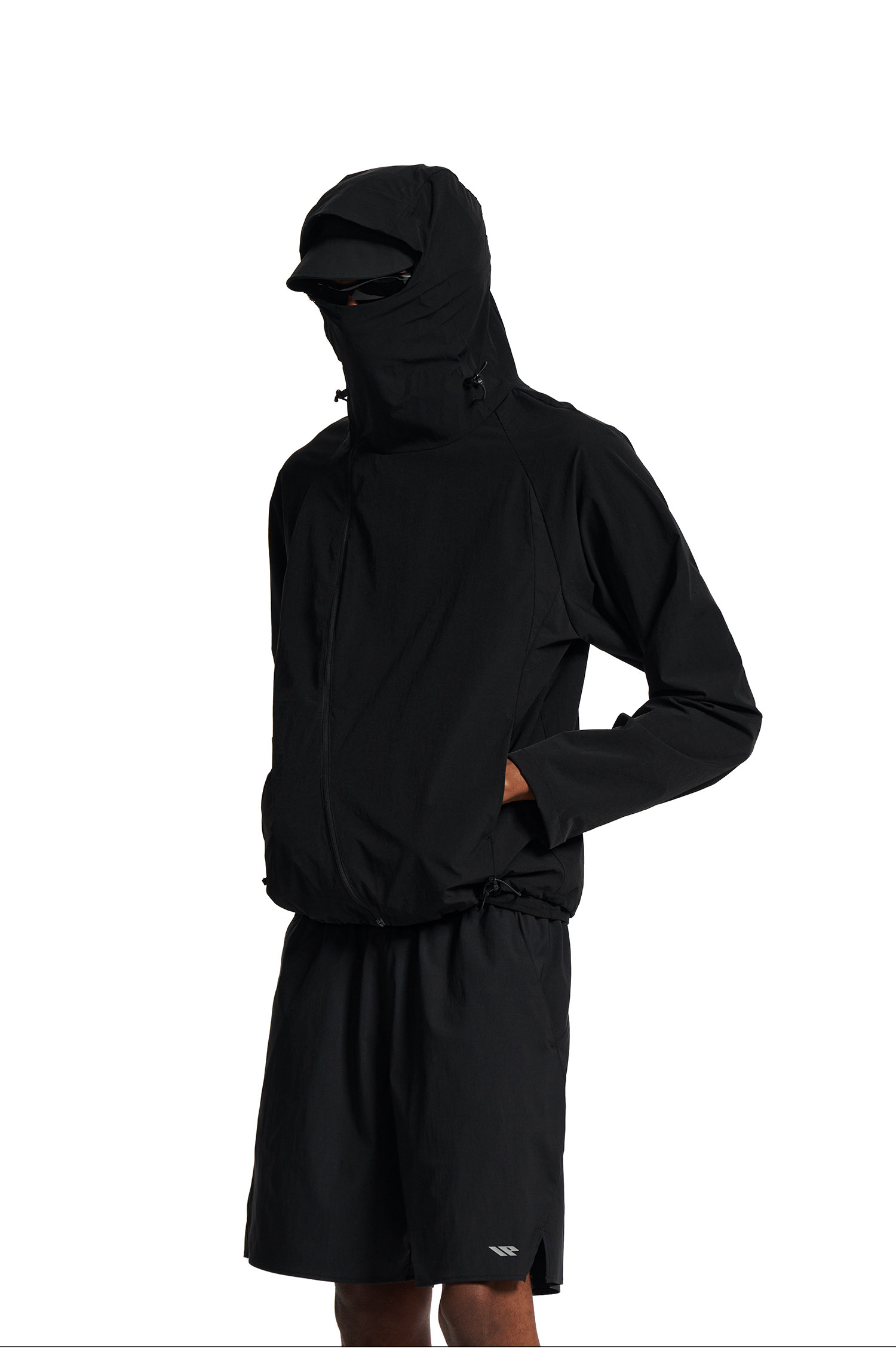 Loopsoon Hooded Diagonal Zip Jacket