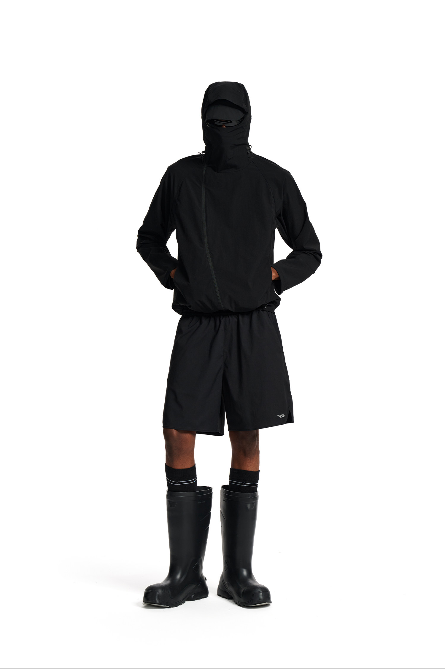 Loopsoon Hooded Diagonal Zip Jacket