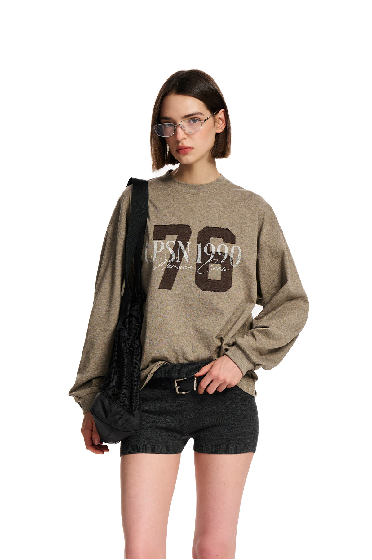 Loopsoon Layered Patch Long-Sleeve Tee