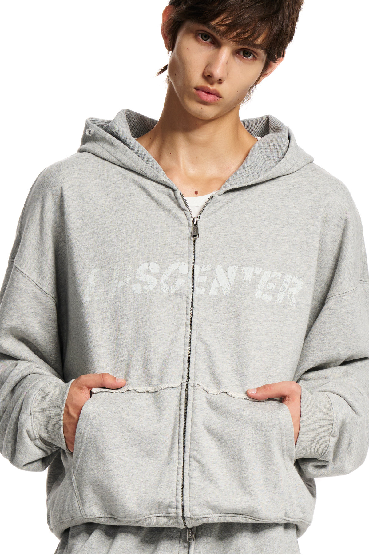 Loopsoon Double-Layer Zip-Up Hoodie