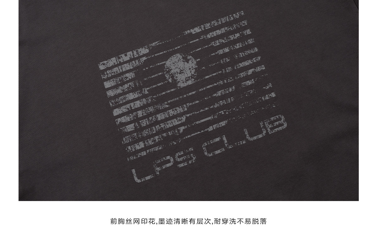 Loopsoon Gradient Washed Graphic Long-Sleeve Tee