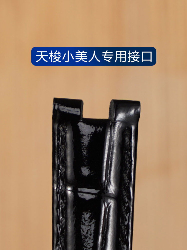 Tissot Carlie Little Beauty Watch Strap 1853 Women's T126 Quartz Mechanical Genuine Leather Watch Band Compatible with Original Concave Interface