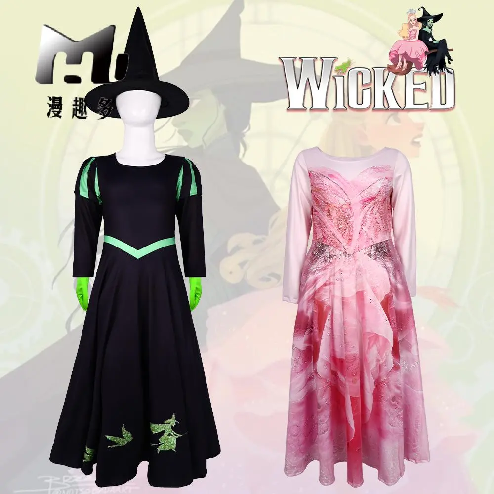 Wicked Witch Dress, Green or Pink