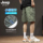Мужские шорты Jeep ice silk tooling shorts, новинка 2025 года, летние тонкие быстросохнущие брюки с пятью точками для отдыха с несколькими карманами и двумя носками mini 1