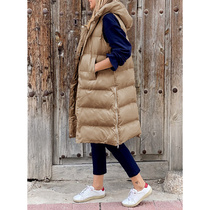 .Solid Color Hooded Casual Fashion Single-Breasted Long Cott