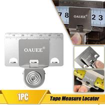 1Pc Silver Mini Tape Measure Clip Locator Stainless Steel Wo