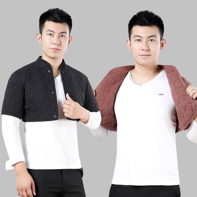 Warm Shoulder-Protecting Vest for Men, New Autumn and Winter Style, German Velvet, Loose-Fitting Sleeveless Jacket, Neck and Shoulder Protection for Sleeping, Anti-Cold Vest