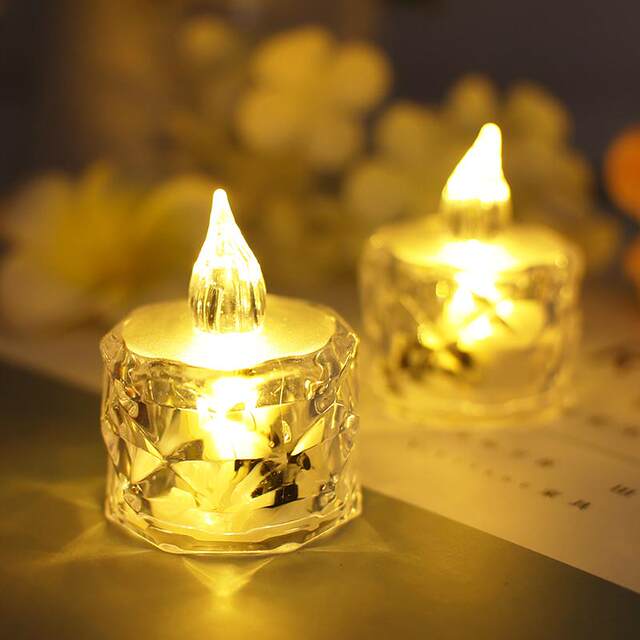 Simulated Electronic Candle Led Light Romantic Birthday Proposal Creative Decoration Setup Scene Candlelight Night Atmosphere