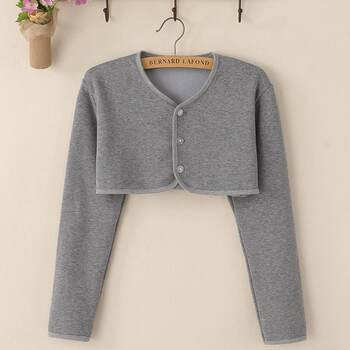 Autumn and Winter Warm Sleeping Shoulder Protectors for Men and Women, Fleece-Lined and Thickened, Postpartum Shawl, Long-Sleeved Vest for Middle-Aged and Elderly People