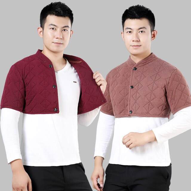 Warm Shoulder-Protecting Vest for Men, New Autumn and Winter Style, German Velvet, Loose-Fitting Sleeveless Jacket, Neck and Shoulder Protection for Sleeping, Anti-Cold Vest