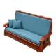 Old-fashioned solid wood sofa cushion solid color waterproof anti-slip removable and washable three-person mahogany sofa spring and autumn chair with backrest