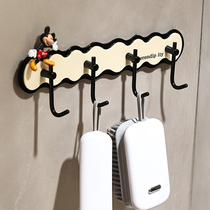 Light luxury hooks no punching wall hanging adhesive strong load-bearing clothes hangers behind bathroom doors traceless adhesive hooks on the wall