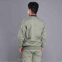 Middle - aged sanitary pants { Army green autumn clothes old medium thick cotton jacket coal mining set warm