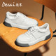 Desai Breathable Sneakers 2024 Summer ເກີບຫນັງແທ້ໃຫມ່ Perforated ເກີບບາດເຈັບແລະ Mesh ເກີບສີຂາວຫນາ.