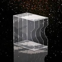 Fully transparent vinyl record rack classical nostalgic LP2 rack vinyl disc storage box CD rack collection 2 box