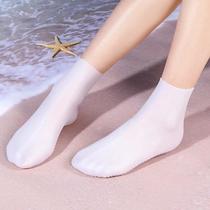 Waterproof socks silicone foot cover elastic snorkeling swimming diving socks Soft bottom covered water Anadromous stocking male and female beach _