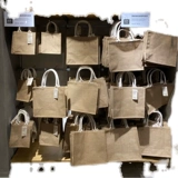 Льняная сумка, вместительный и большой шоппер, тканевый мешок