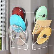 Cutting Board Placement Rack Kitchen Lid Placer Shelf Multilayer Chopping Block-free wall-mounted shelving shelf