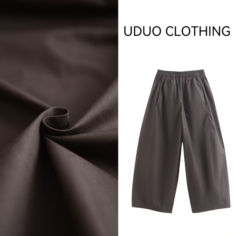 [Summer Oxygen] Ultra-Fine Yarn Pima Cotton Women's Balloon Wide-Leg Pants-26110