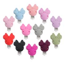 Kovict 3pcs Mouse Silicone Pacifier Clip DIY Baby Teething T