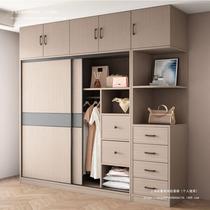 Wardrobe for home bedroom rental modern simple economical installation-free storage sliding door wardrobe large wardrobe