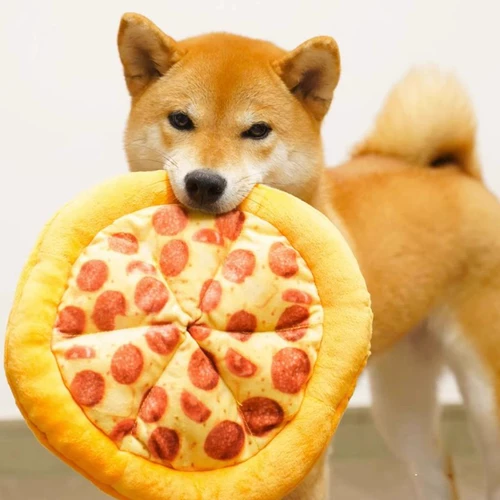 Игрушки для собак, которые звучат, жуют и измельчают, померанский шпиц Тедди Бишон, энергозатратное интерактивное перетягивание каната, плюшевые принадлежности для пиццы