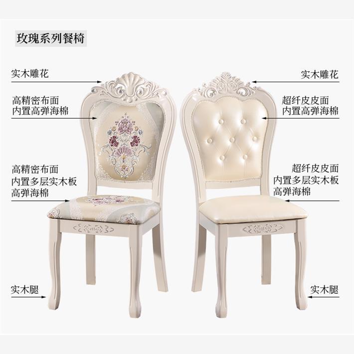 Restaurant Solid Wood Dining Chair with Soft Backrest, European-Style Ivory White Dining Chair, Single Simple Modern Chair for Home Use Restaurant Solid Wood Dining Chair with Soft Backrest, European-Style Ivory White Dining Chair, Single Simple Modern Chair for Home Use