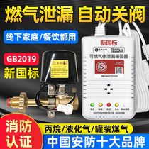 Gas tank safety valve automatically shuts off gas leak alarm commercial catering restaurant household propane liquefier