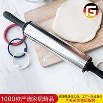 19-inch adjustable stainless steel rolling pin with thickness adjustment scale rolling pin adjustable non-stick baking rolling pin