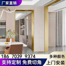 Stainless steel extremely narrow door set window cover with edge titanium alloy decorated strip balcony matte door cover door frame wrapping door