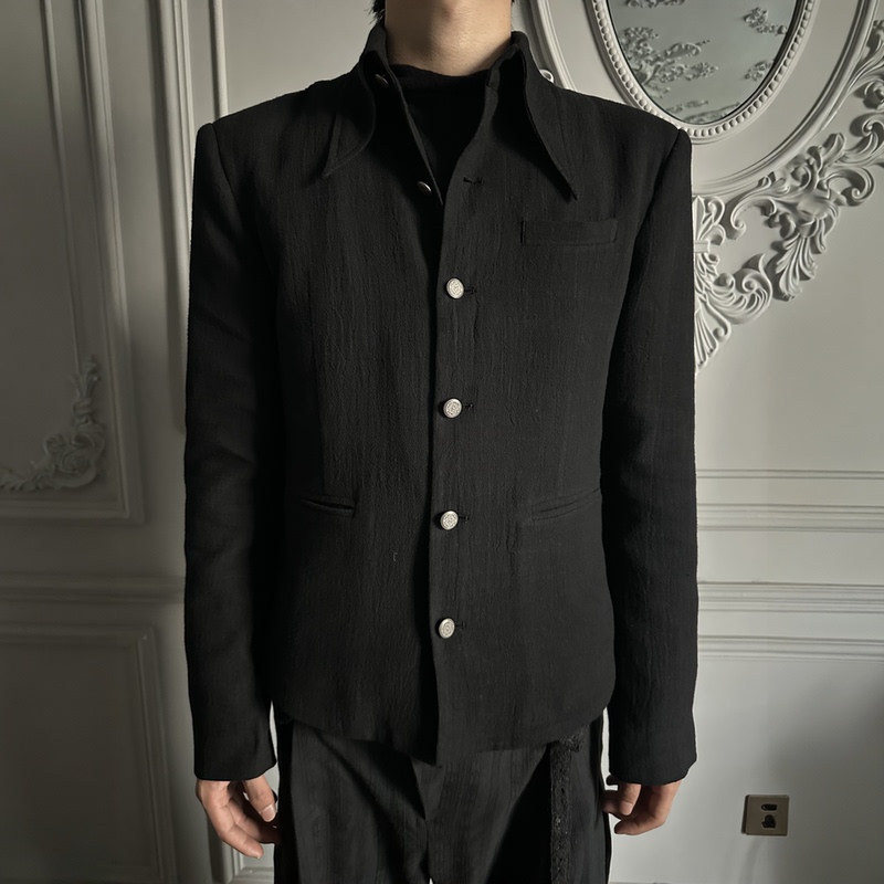 Hypeyourself's "Linxu" Godfather-Style Anti-Wrinkle, Waist-Cinching, Elegant Commuter Shirt Jacket Hypeyourself's "Linxu" Godfather-Style Anti-Wrinkle, Waist-Cinching, Elegant Commuter Shirt Jacket