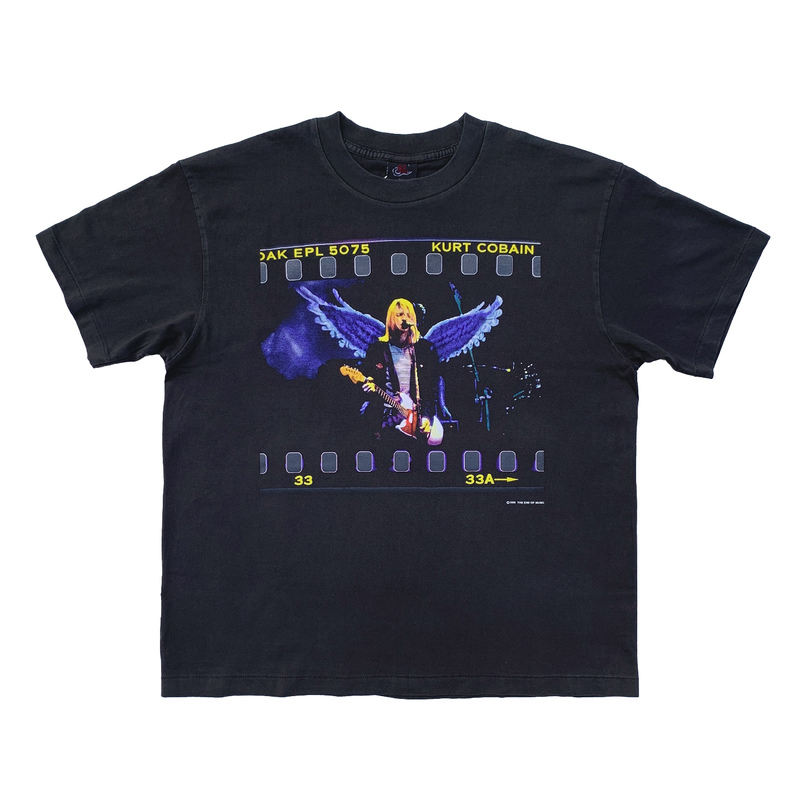 【Bu Yun Kui】Blue Angel Cobain Nirvana Kurt Handmade Thermosetting Ink Screen Printing Tee