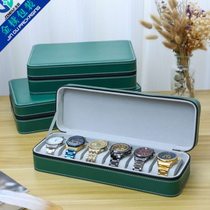 Jintang packaging PU leather 6102-bit watch box zipper watch bag bead storage display packaging box