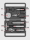 Delixi Household Tool Box Set White Multi-Functional Electrician Hardware Home Decoration Emergency Repair Hand Tools
