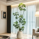 Artificial Green Plant Spathiphyllum, High-End Luxury Indoor Living Room Large Potted Plant, Floor Decoration, Fake Flowers, Artificial Flower Arrangement