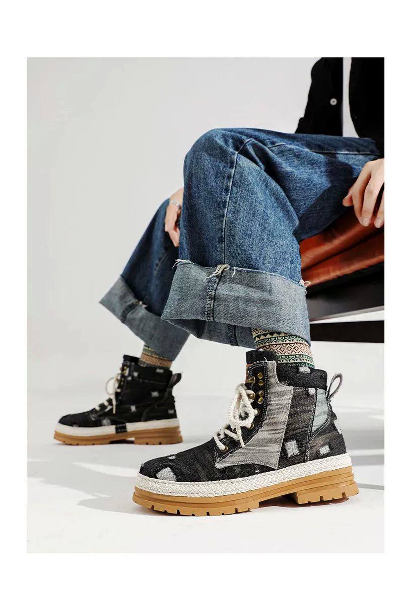 берцы cyytl 2023 mens boots casual shoes cowboy military platform OTHER