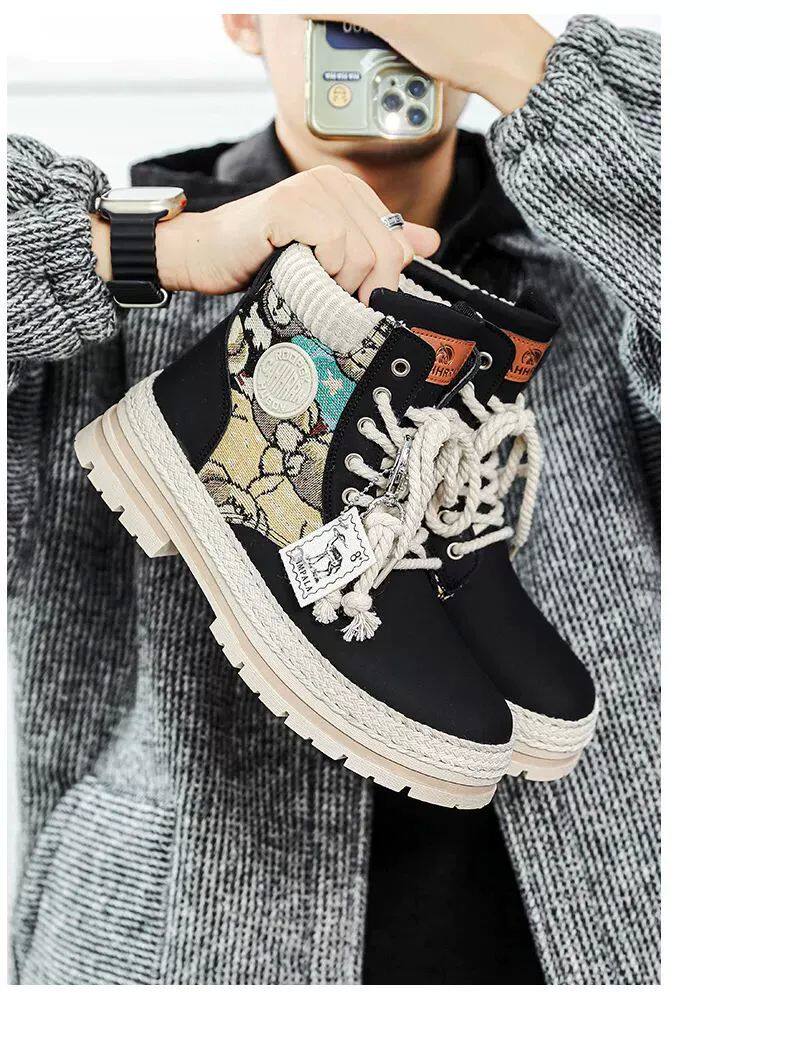 берцы cyytl 2023 mens boots casual shoes cowboy military platform OTHER