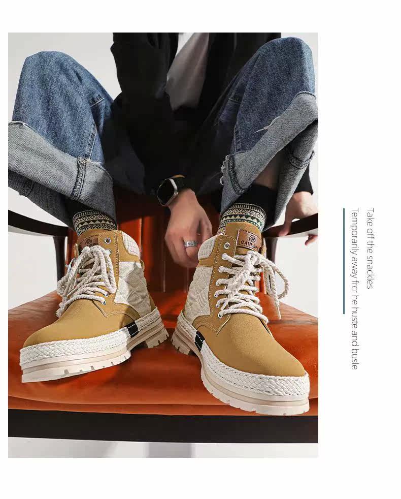 берцы cyytl 2023 mens boots casual shoes cowboy military platform OTHER