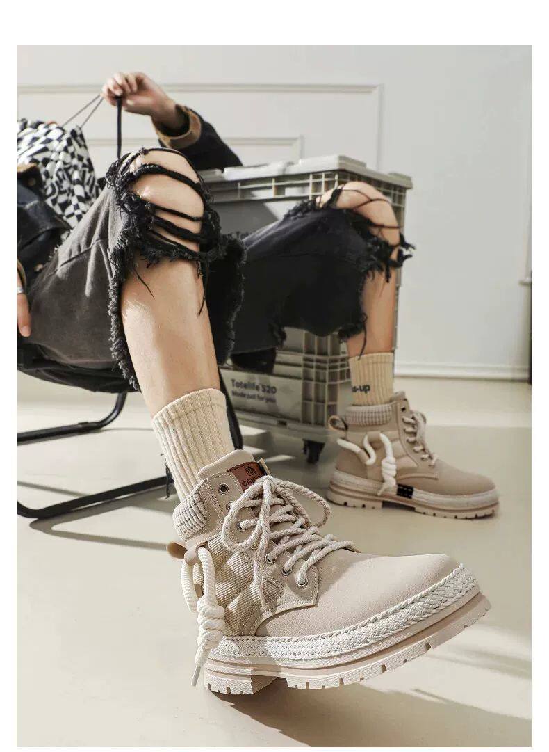 берцы cyytl 2023 mens boots casual shoes cowboy military platform OTHER