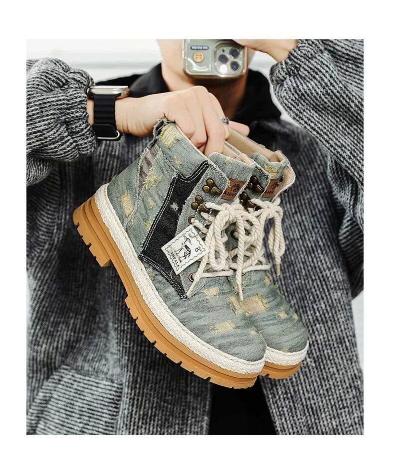 берцы cyytl 2023 mens boots casual shoes cowboy military platform OTHER
