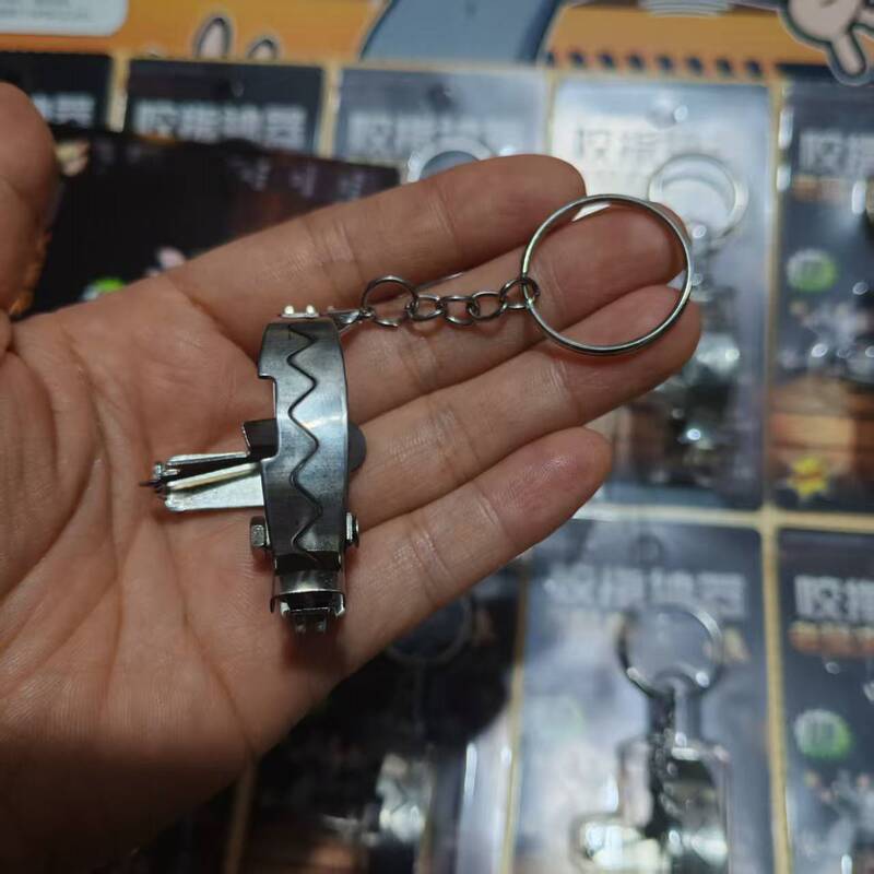 Popular Toy Mouse Trap Keychain Pendant Creative Stainless Steel Fun Stress-Relief Quirky Mini Pendant Mouse Popular Toy Mouse Trap Keychain Pendant Creative Stainless Steel Fun Stress-Relief Quirky Mini Pendant Mouse