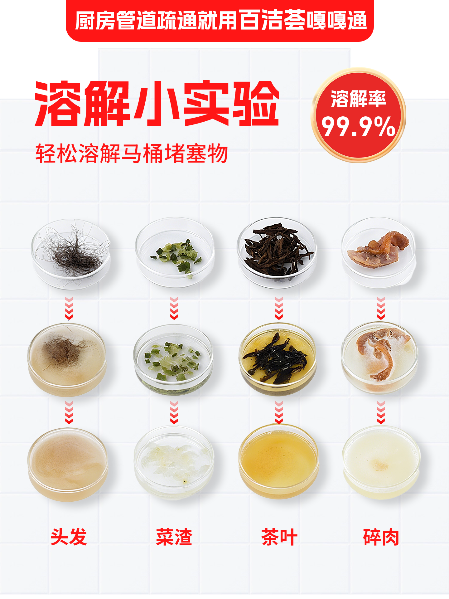 Bathroom Drain Insect Killer, Insecticide and Unclogging Agent, Pipe Insect Remover, Household Indoor Use, Non-Toxic