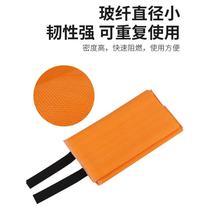 1x1 Fiberglass Escape Blanket Insulated Escape Blanket High Temperature Resistant Silicone Fire Blanket